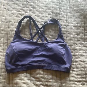 Lululemon purple cross back sports bra